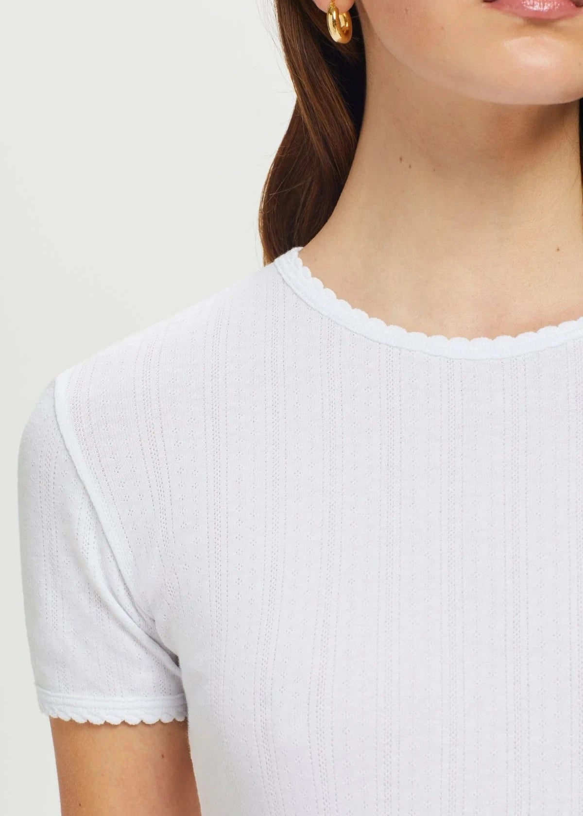 GOLDIE- POINTELLE TEE