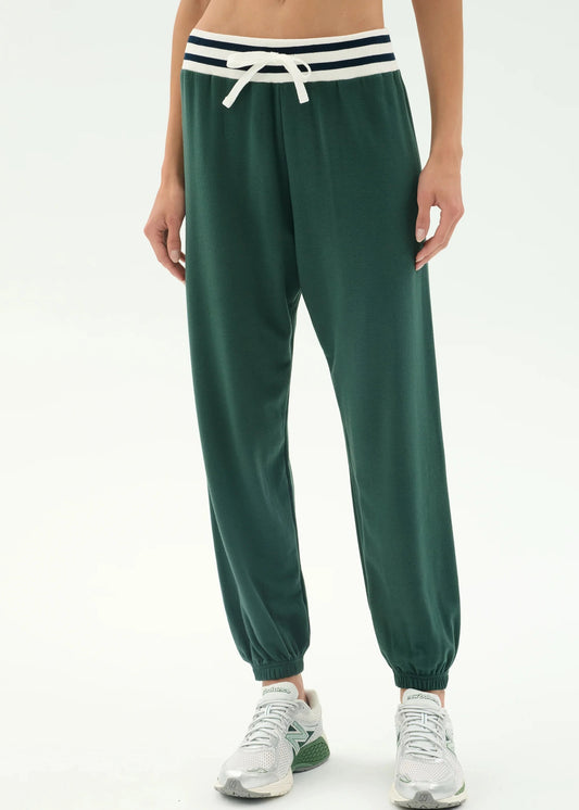 SPLITS59- ANDIE OVERSIZED FLEECE SWEATPANT W/ STRIPE