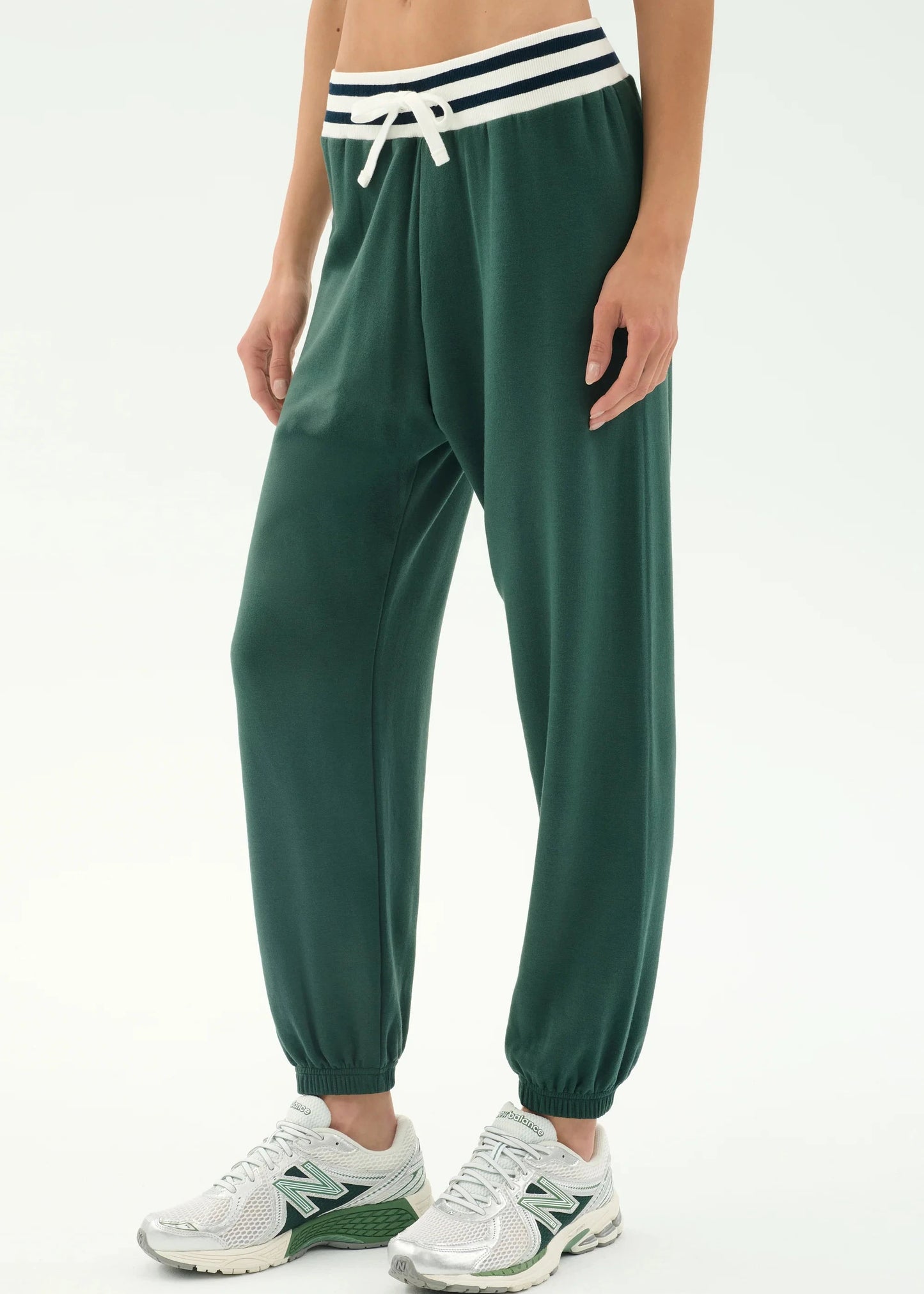 SPLITS59- ANDIE OVERSIZED FLEECE SWEATPANT W/ STRIPE