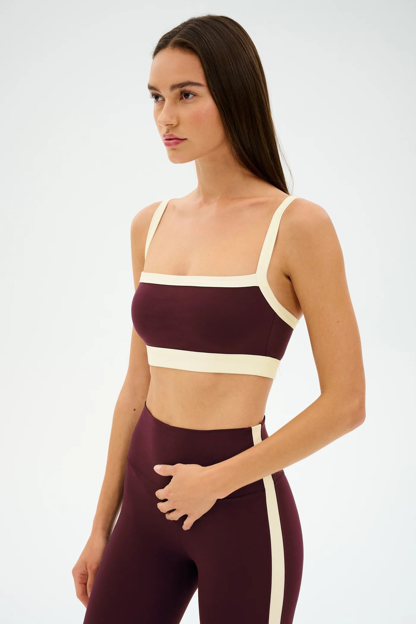 SPLITS59- MONAH RIGOR BRA DARK CHERRY