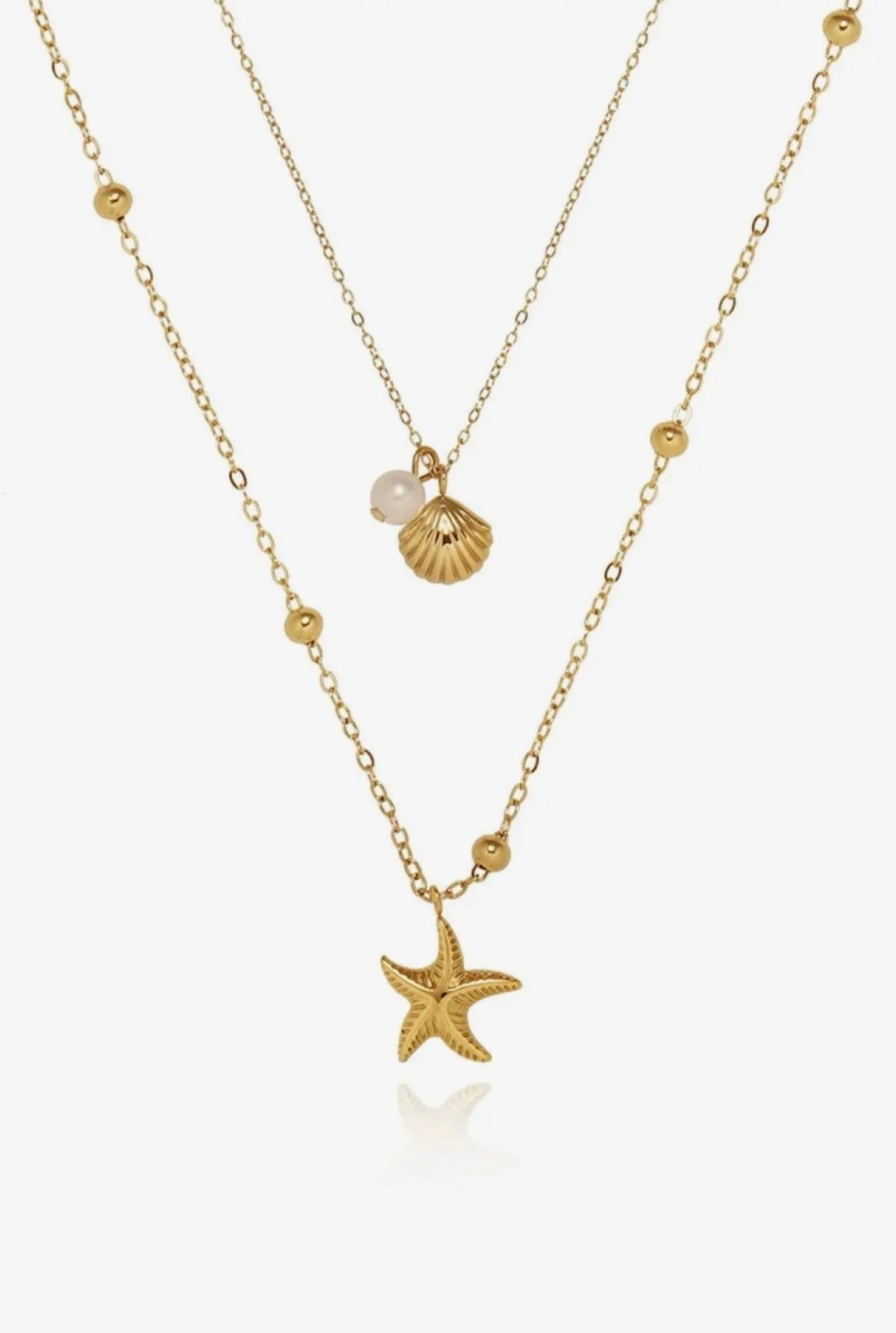 18K GOLD PLATED STARFISH NECKLACE
