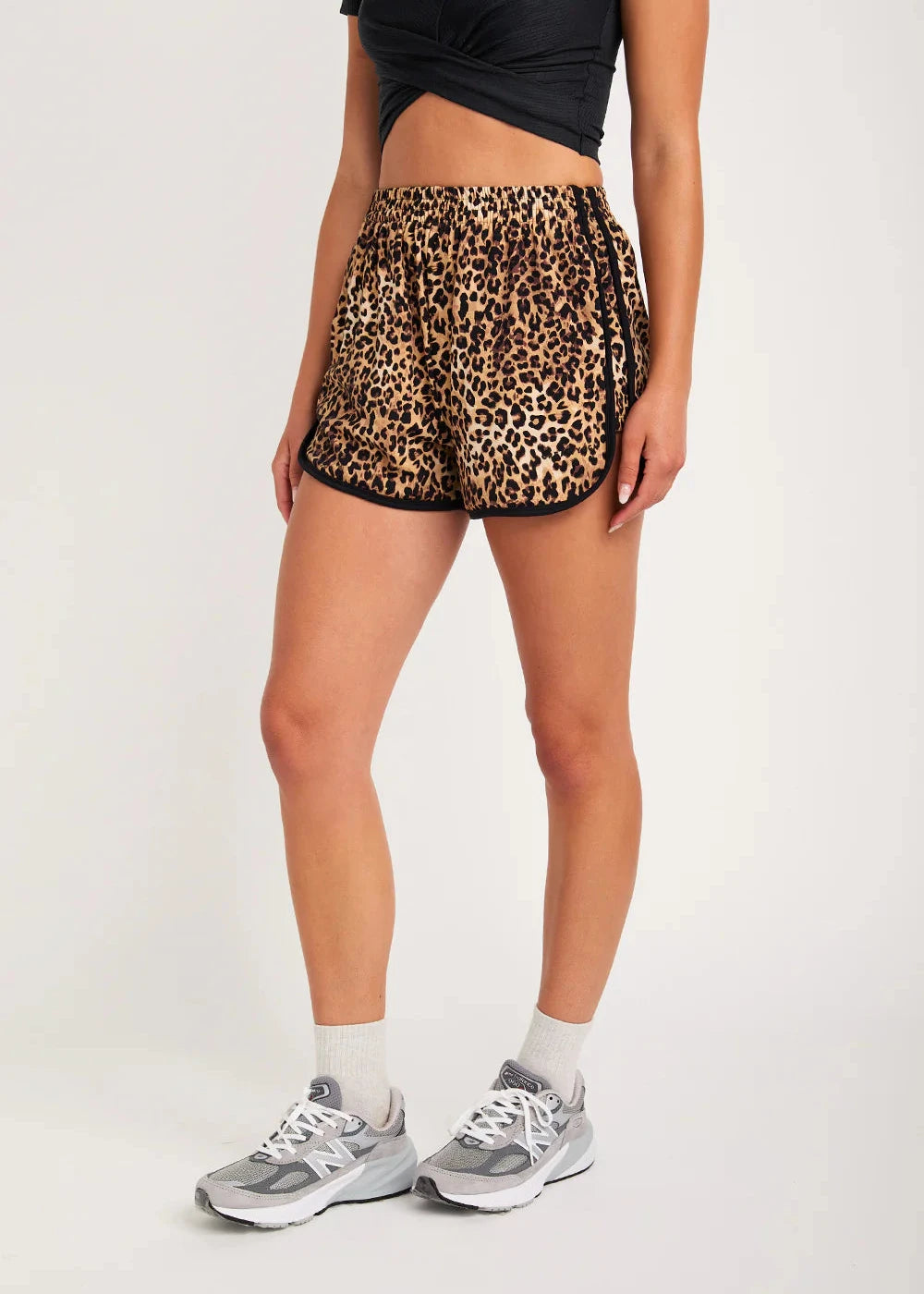 CREAM YOGA- KIRA DOLPHIN SHORTS CHEETAH