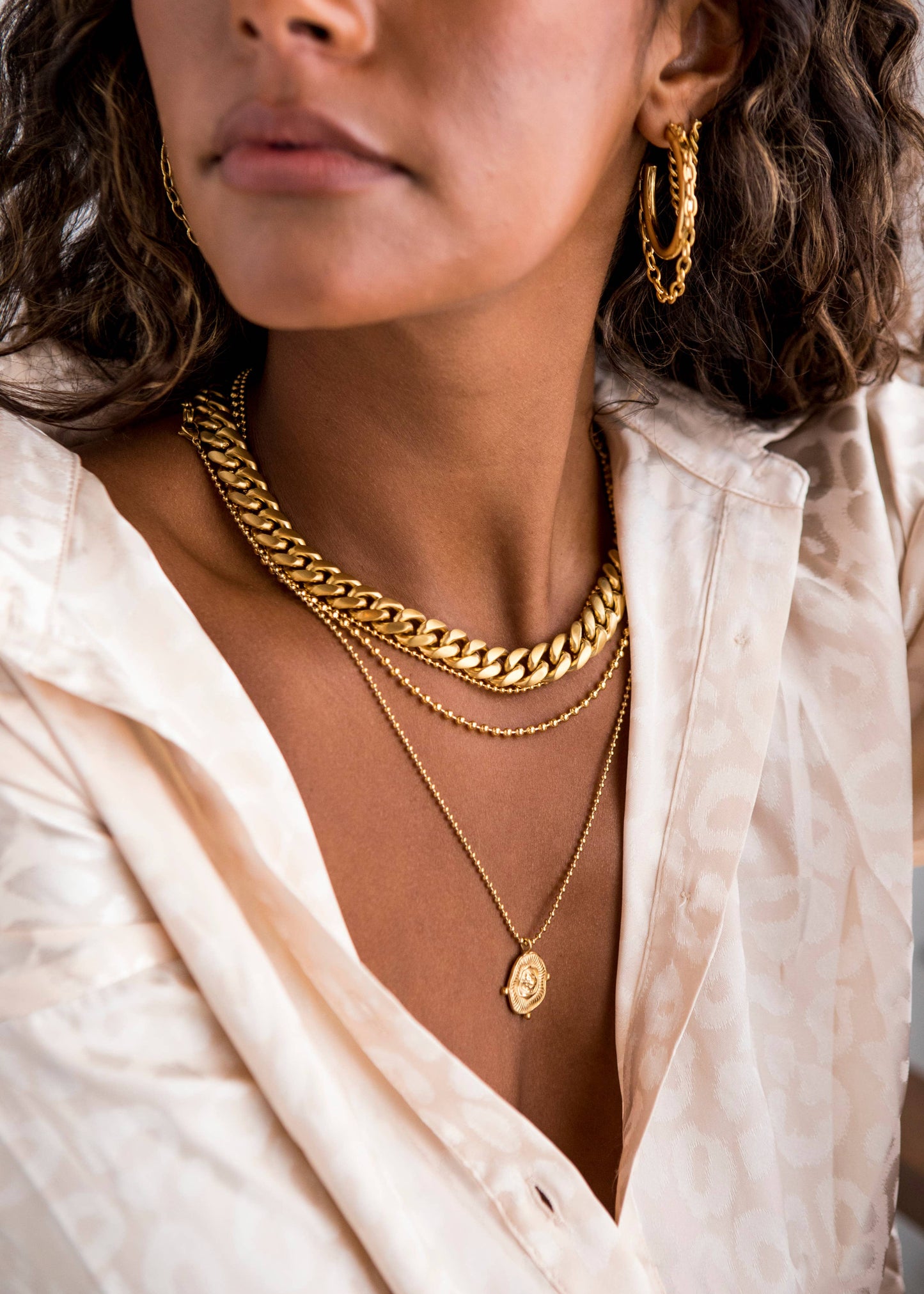 Beaded Double Necklace