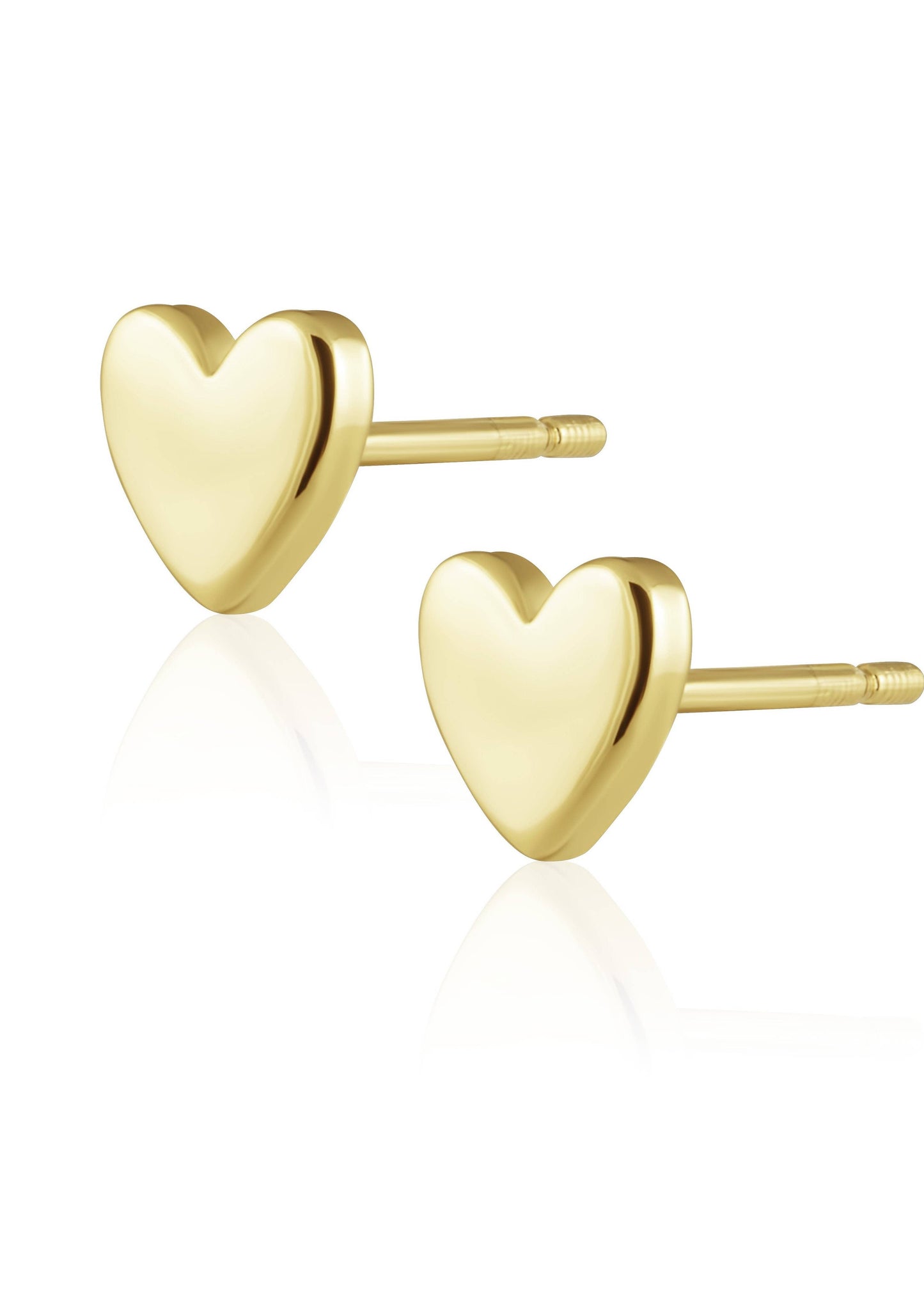 Solid Heart Studs