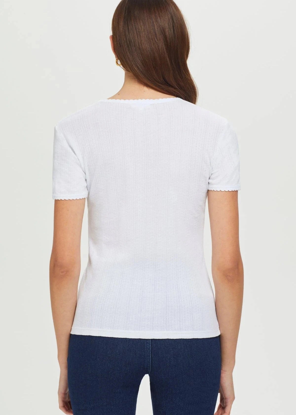 GOLDIE- POINTELLE TEE