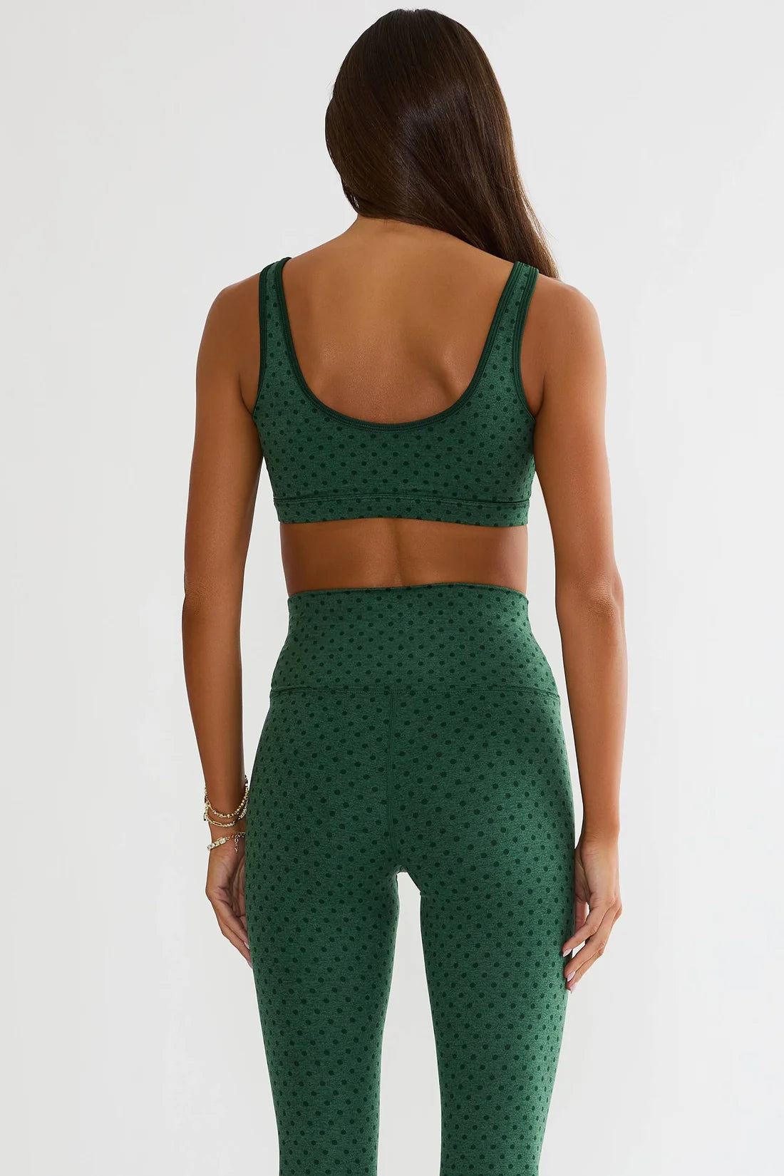BEACH RIOT- MOXIE TOP PINE POLKA DOT