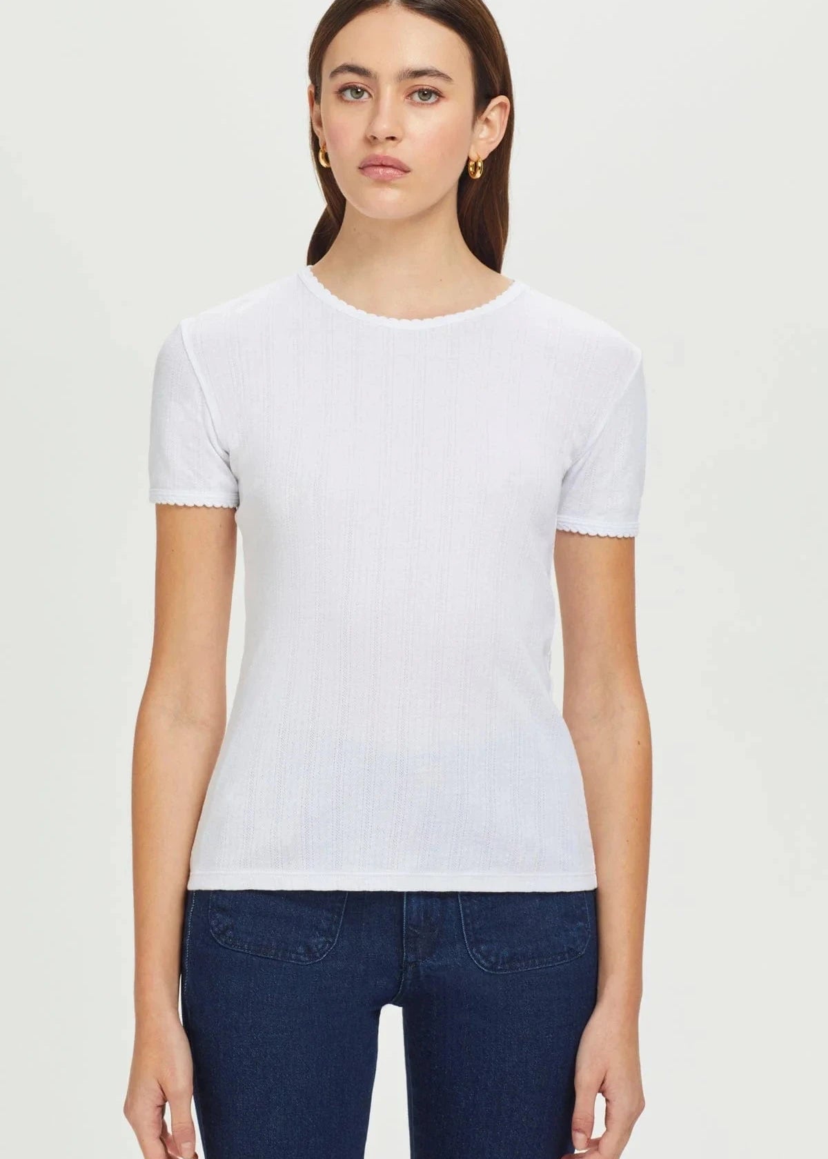 GOLDIE- POINTELLE TEE