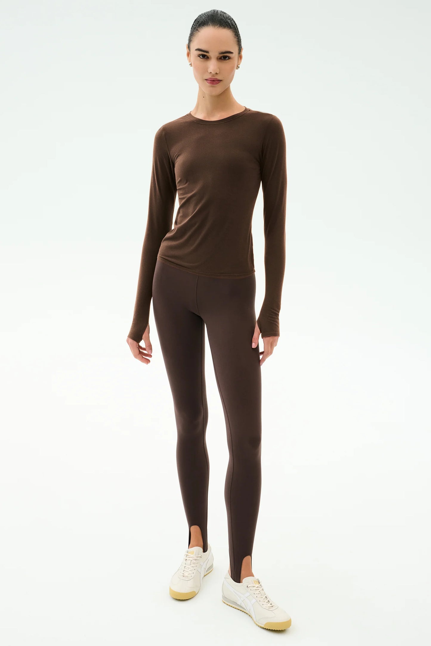 Splits59- AIRWEIGHT LITE LONG SLEEVE WAIST LENGTH CHOCOLATE