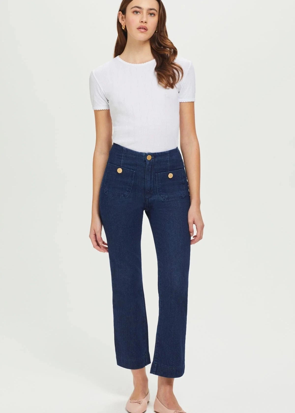 GOLDIE- POINTELLE TEE