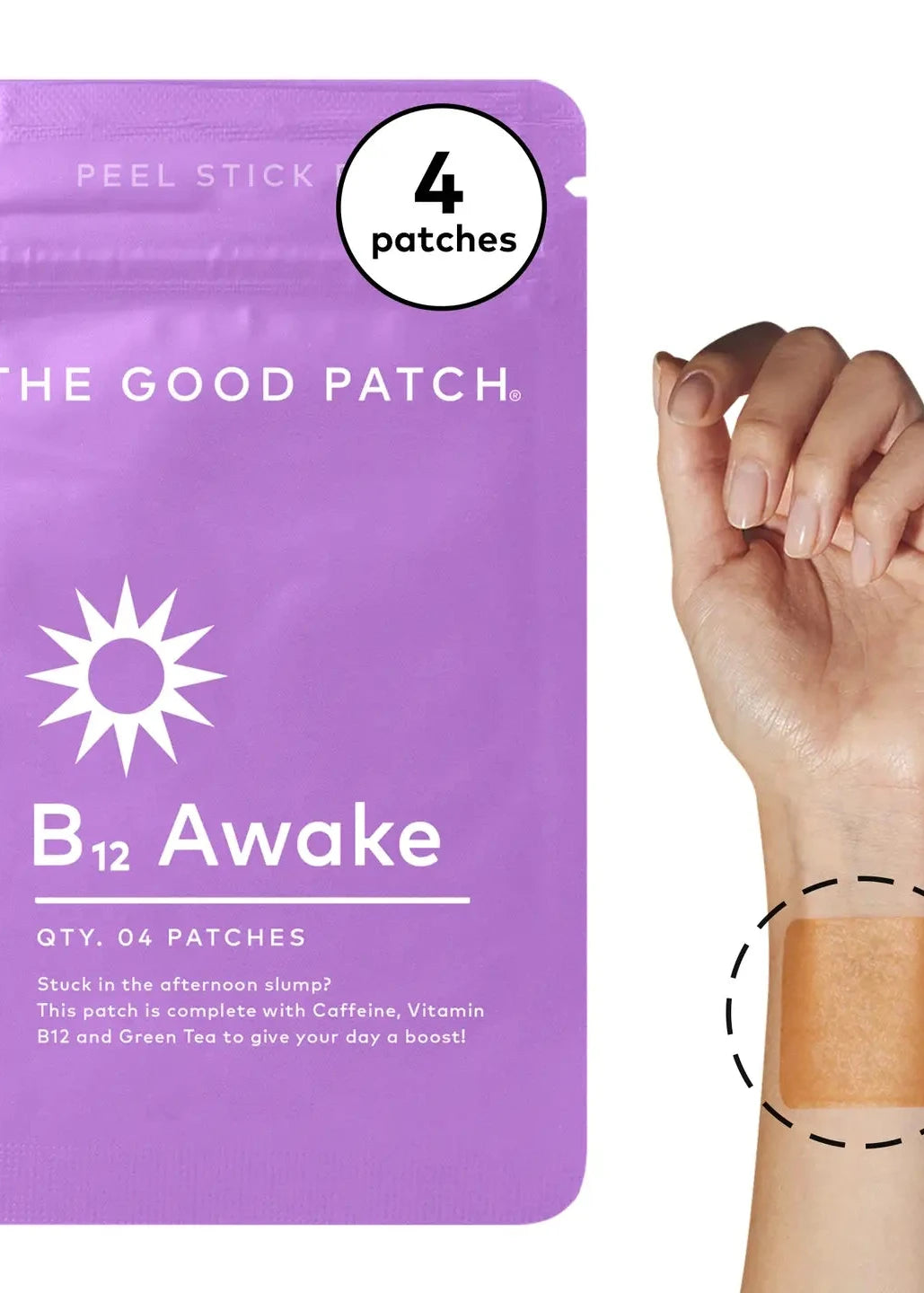 THE GOOD PATCH- B12 AWAKE PLANT-BASED WELLNESS PATCH