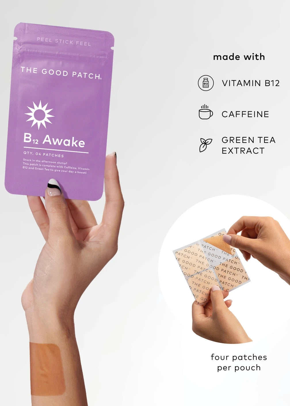 THE GOOD PATCH- B12 AWAKE PLANT-BASED WELLNESS PATCH