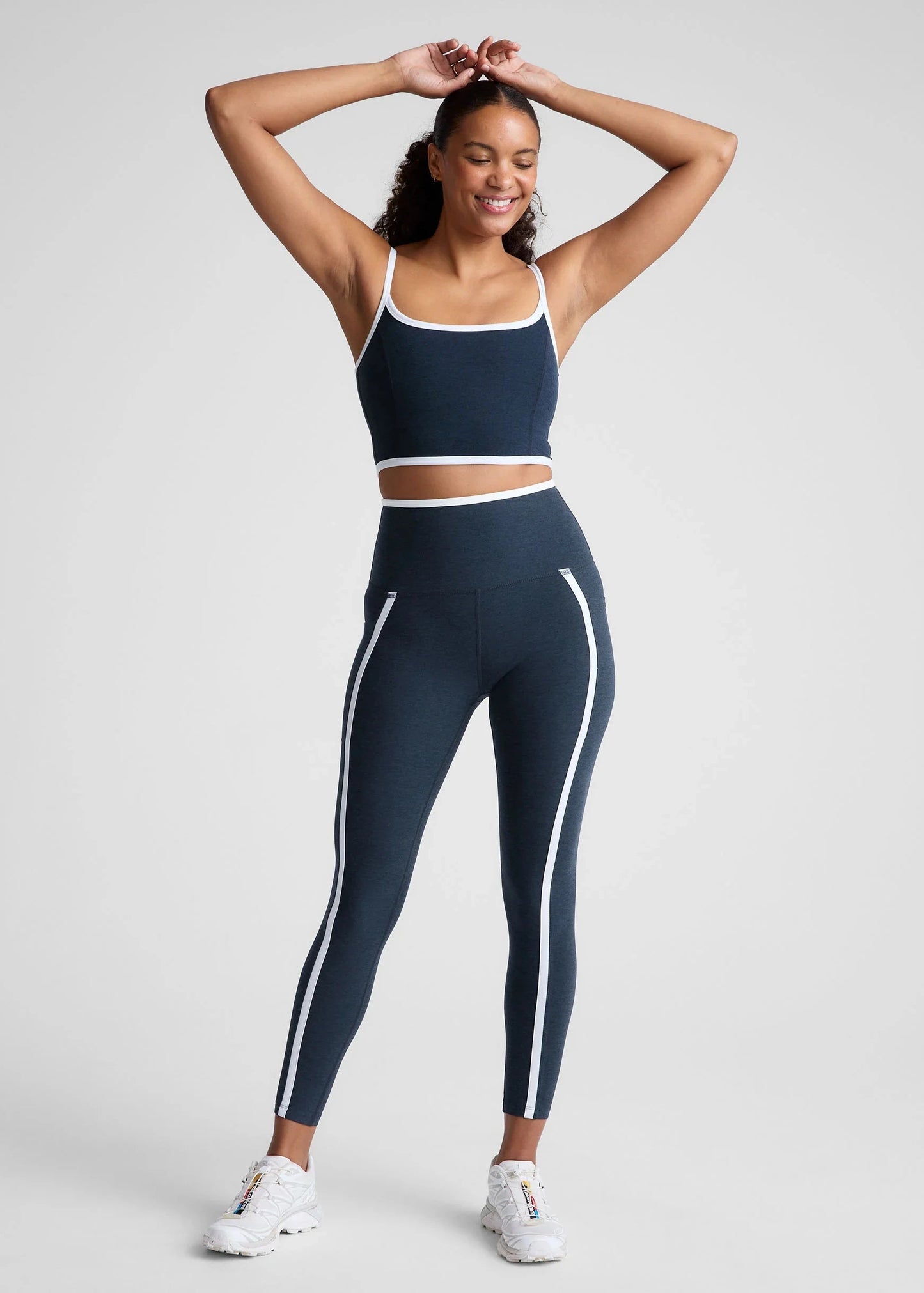 BEYOND YOGA- SPACEDYE NEW MOVES HIGH CROPPED TANK