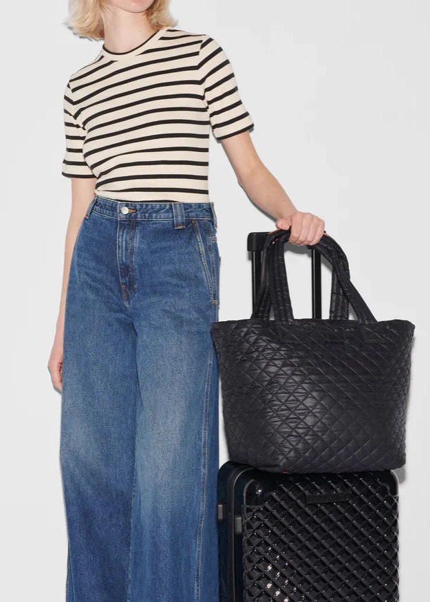 MZ WALLACE- BLACK MEDIUM METRO TOTE