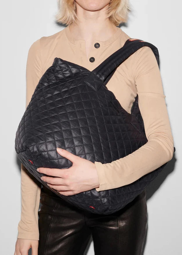MZ WALLACE- BLACK MEDIUM METRO TOTE