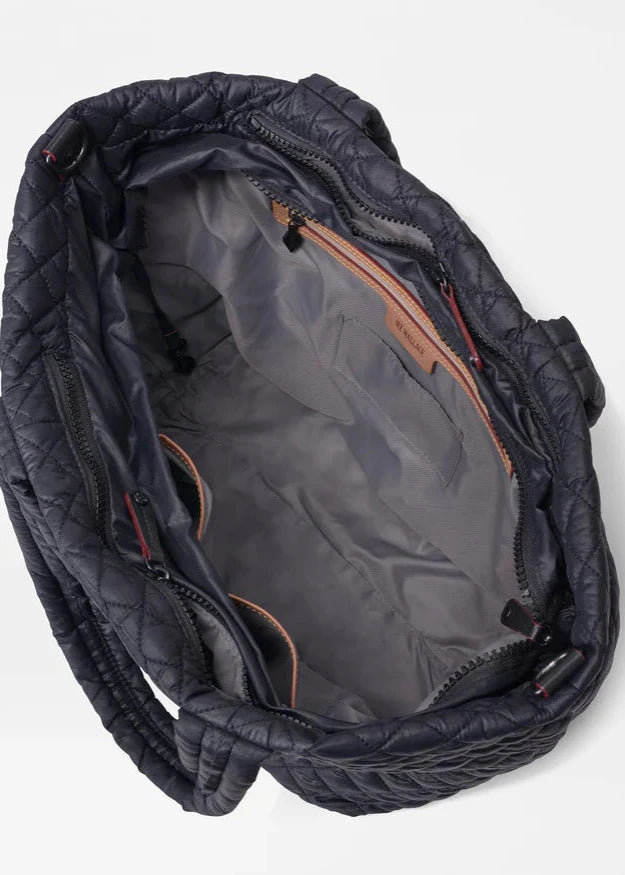 MZ WALLACE- BLACK MEDIUM METRO TOTE