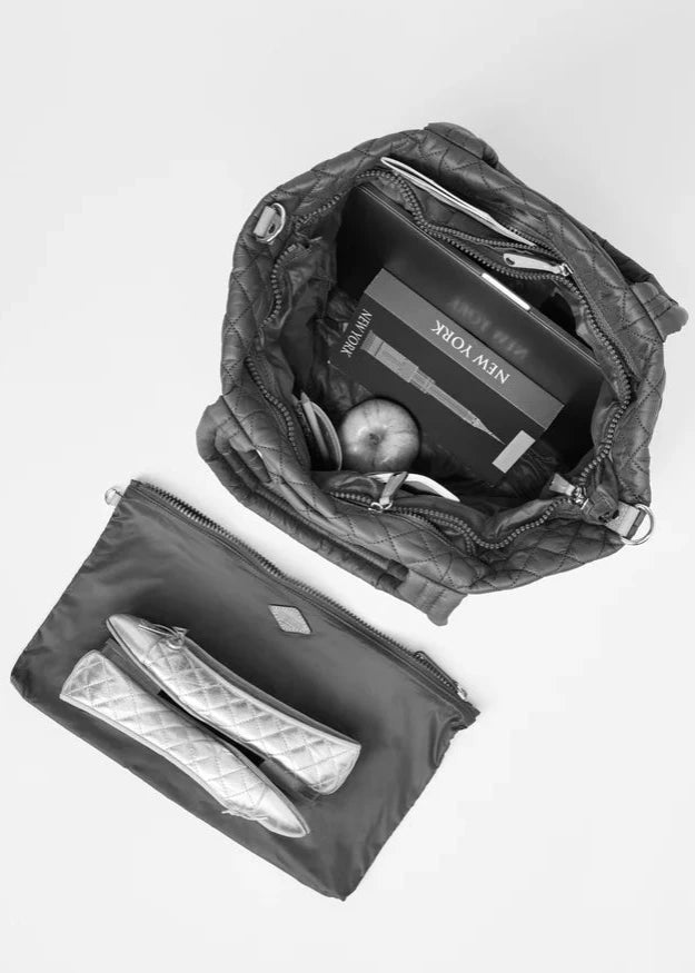 MZ WALLACE- BLACK MEDIUM METRO TOTE