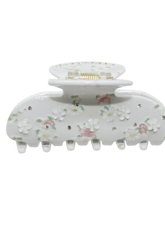 EMI JAY- SWEETHEART HAIR CLIP- BLUE FLORAL