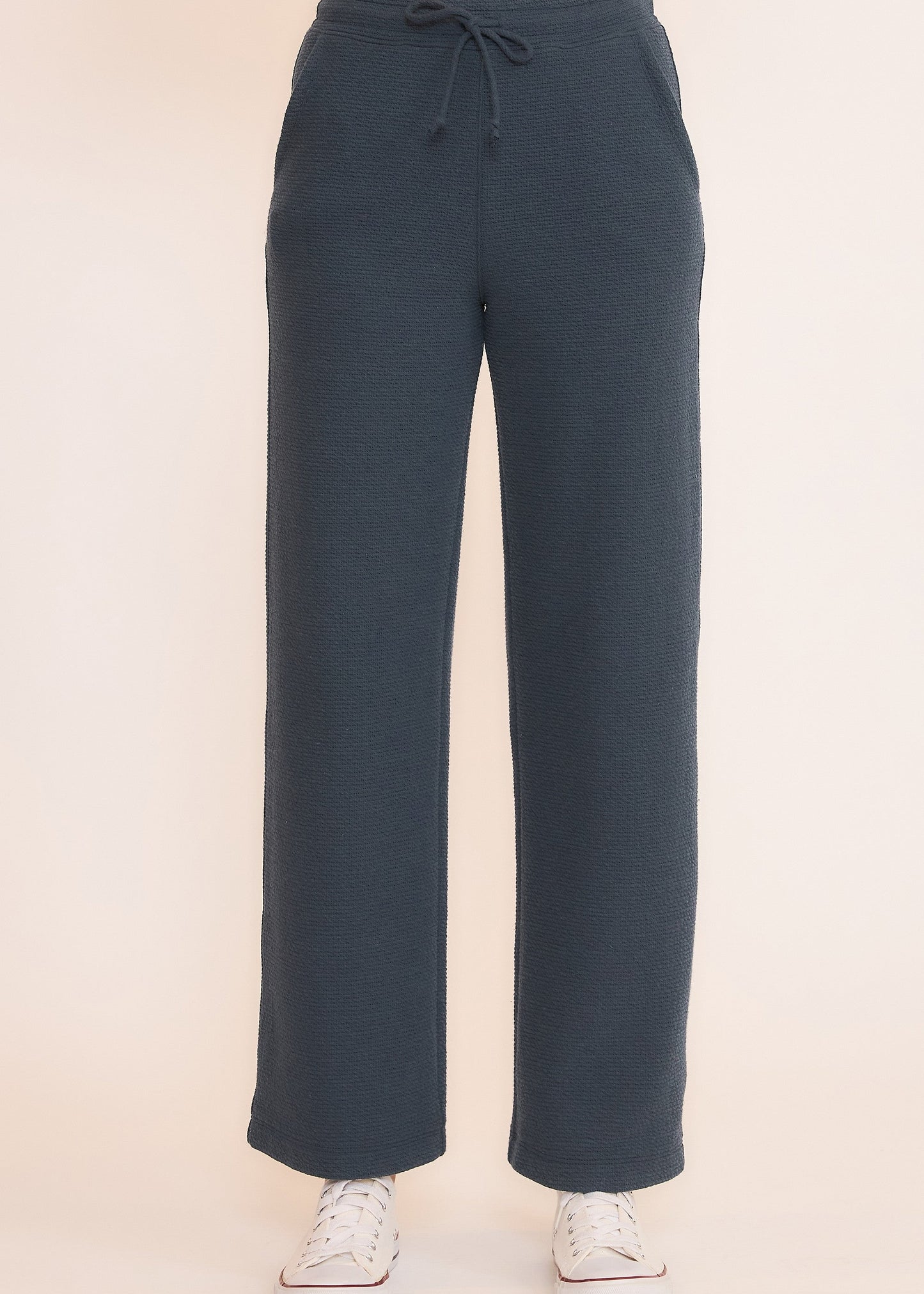 SEERSUCKER WIDE LEG PANT