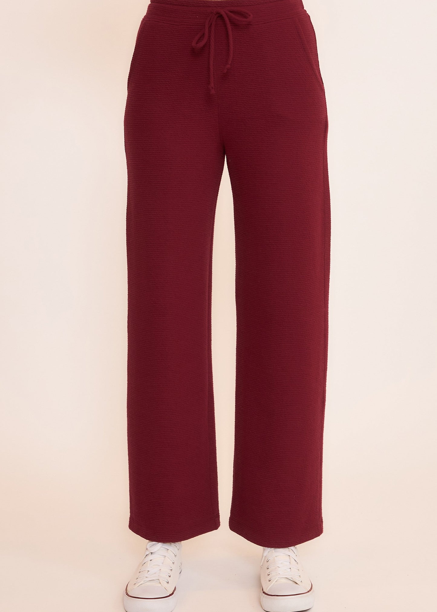SEERSUCKER WIDE LEG PANT