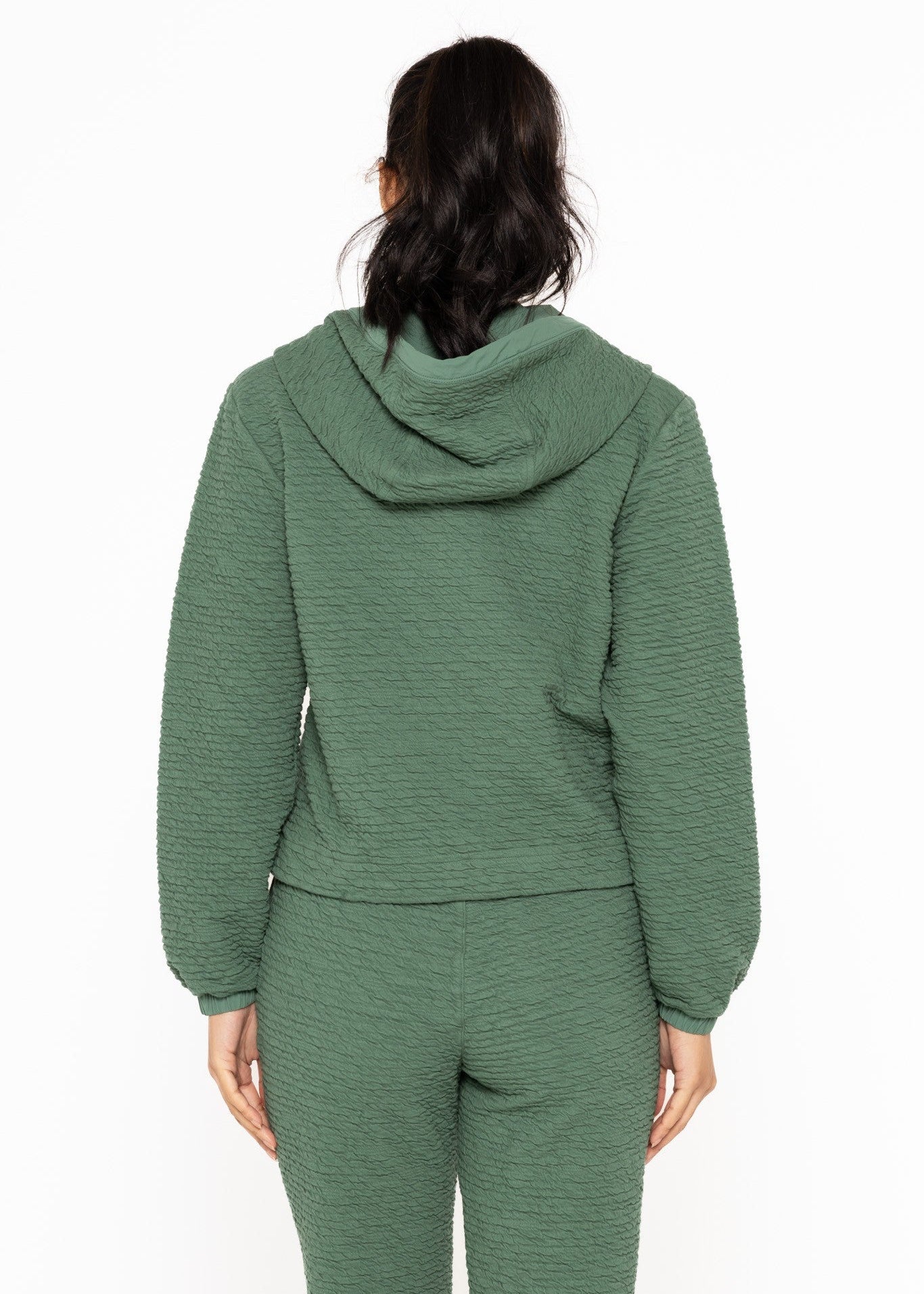 BASIL TEXTURED ZIP UP JACKET