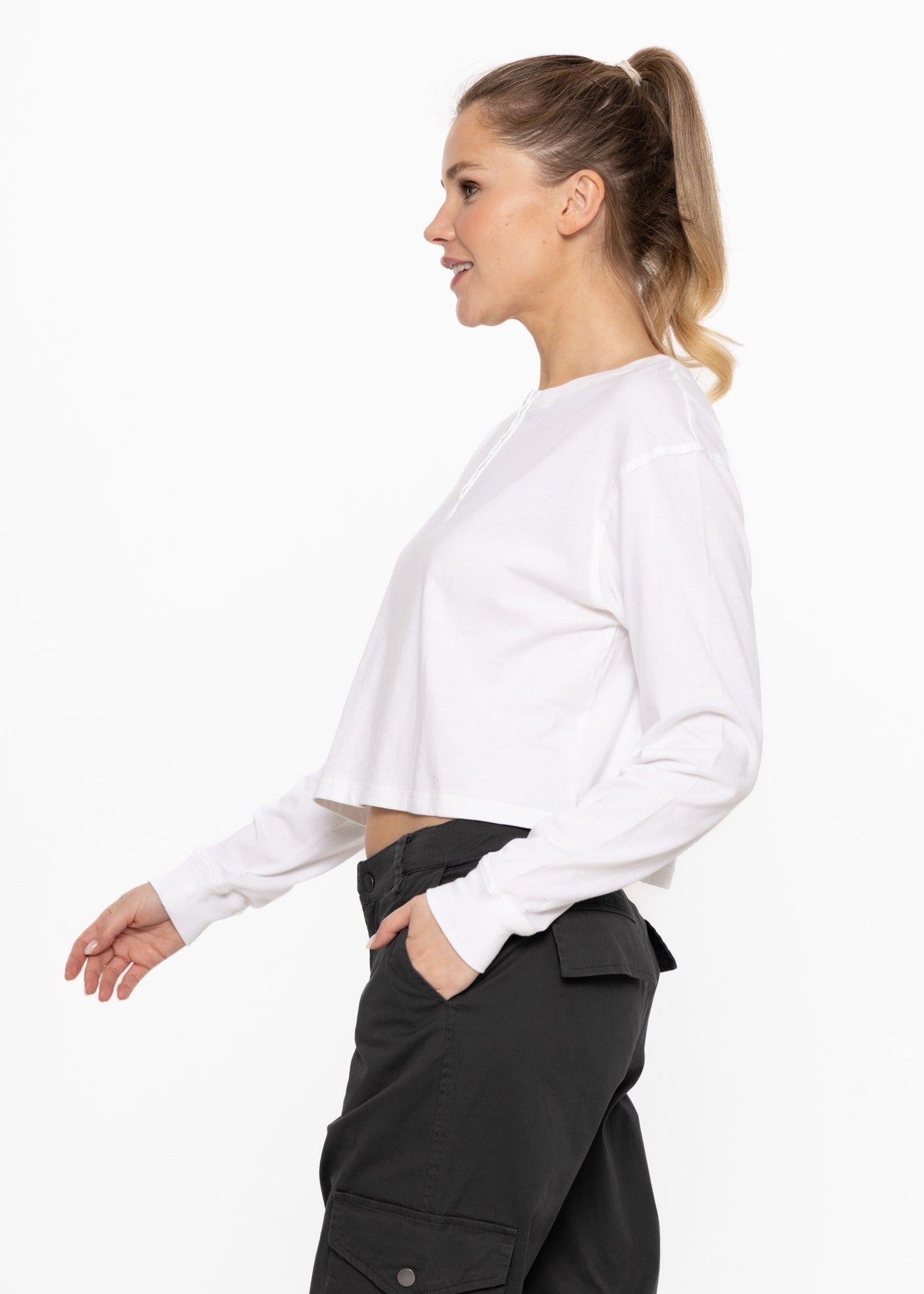 ORGANIC LONG SLEEVE HENLEY