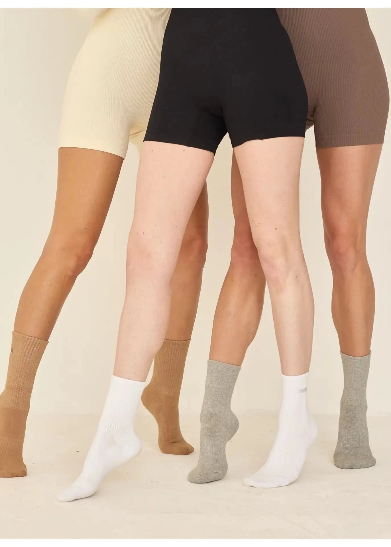 LUCKY HONEY- EVERYDAY CREW SOCK 3 PACK NEUTRAL