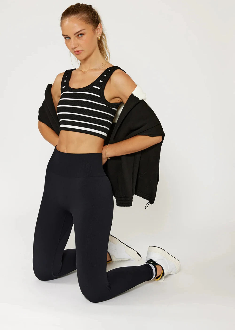 CREAM YOGA- JOYCE STRIPE BRA