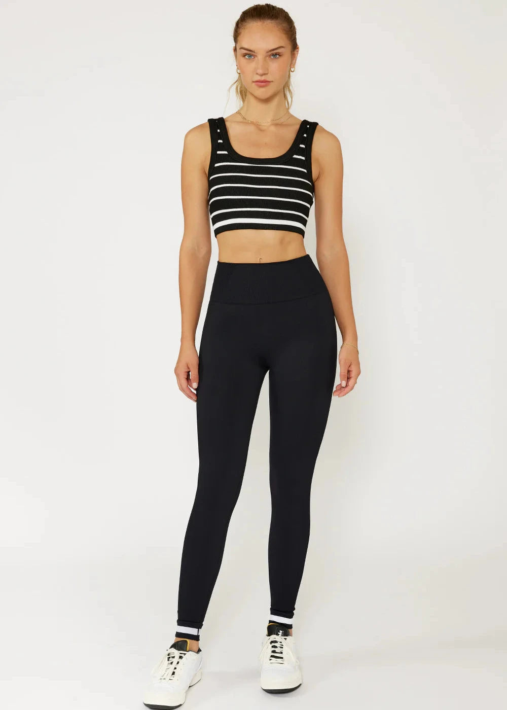 CREAM YOGA- JOYCE STRIPE BRA