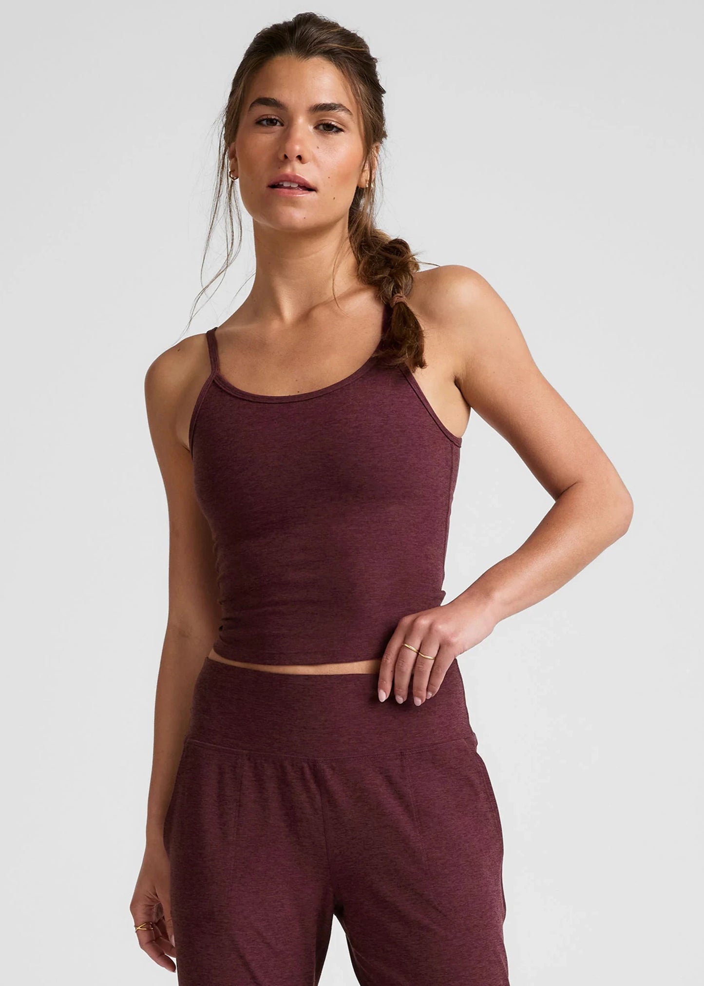 BEYOND YOGA- FOREVER TANK BURGUNDY