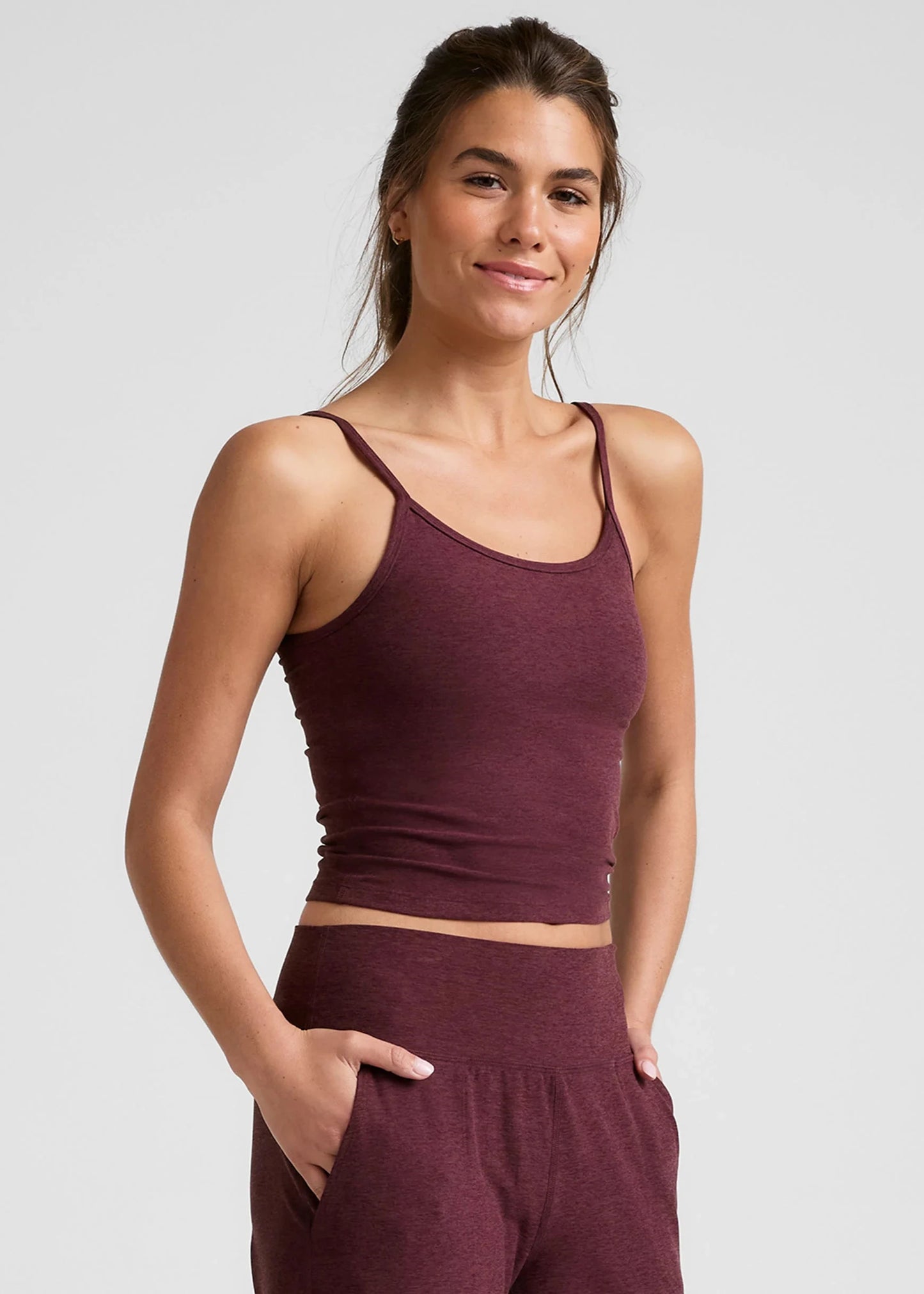 BEYOND YOGA- FOREVER TANK BURGUNDY