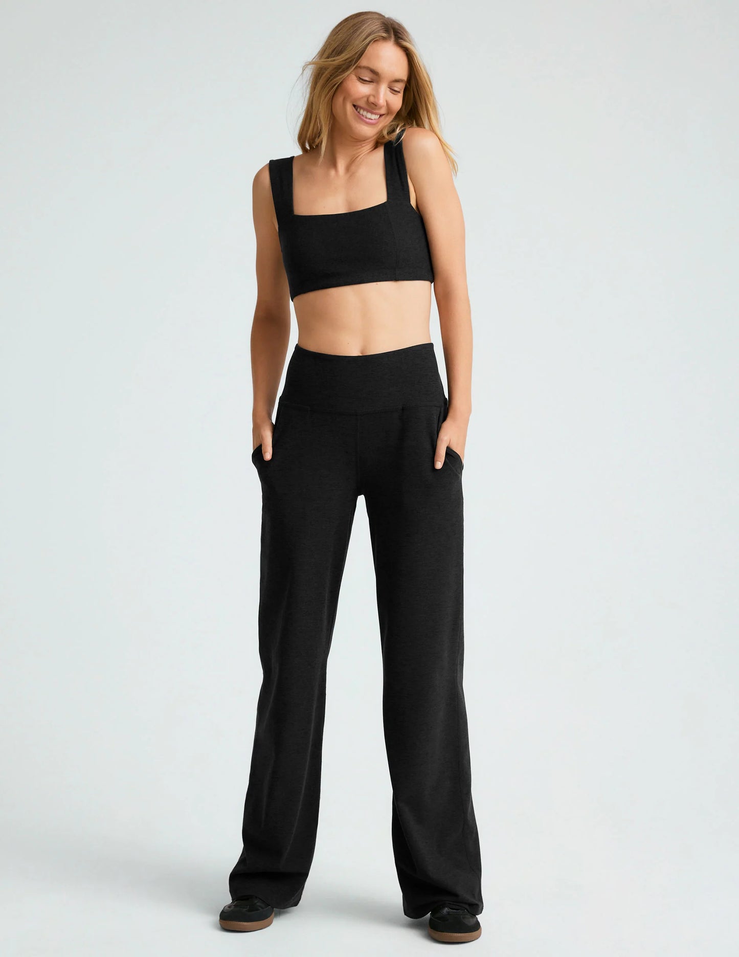 BEYOND YOGA- SPACEDYE LAID BACK WIDE LEG