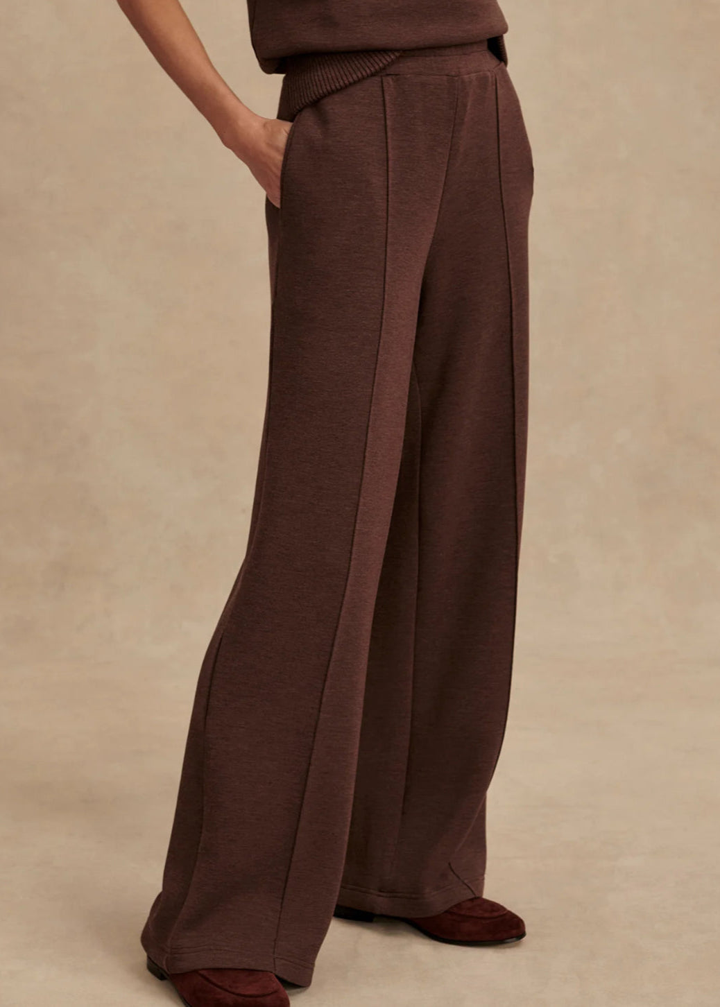 VARLEY- WIDE LEG PANT 28 COFFEE BEAN