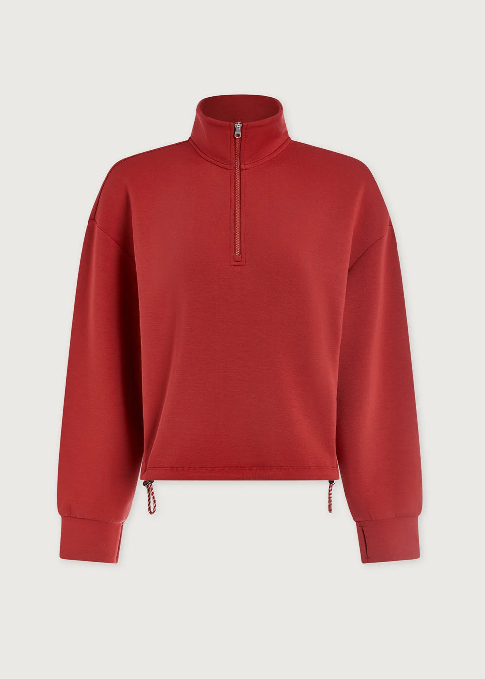 VARLEY- SIAN CROPPED HALF ZIP LAVA FALLS