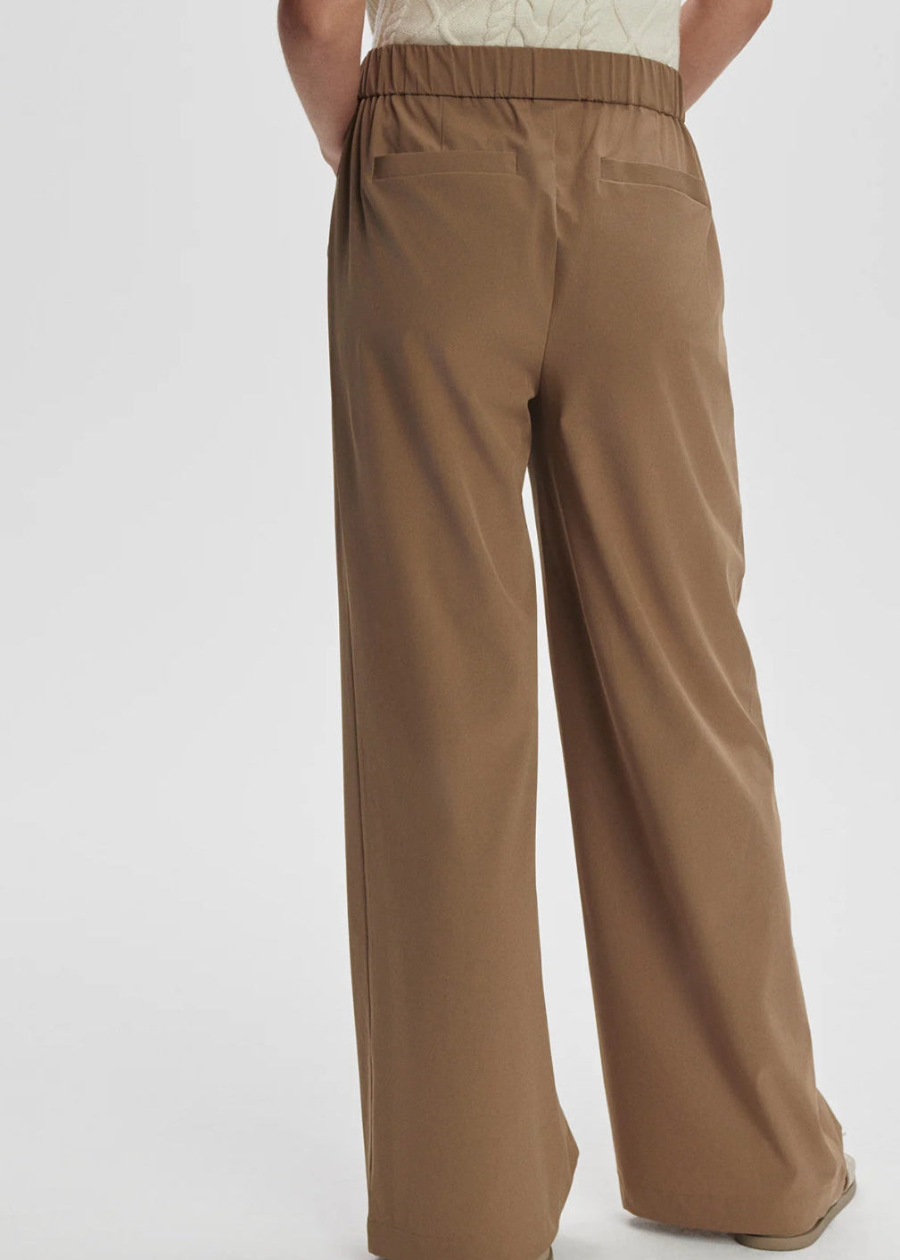 VARLEY- KAYSON WIDE LEG 29.5” TROUSER- TAUPE STONE