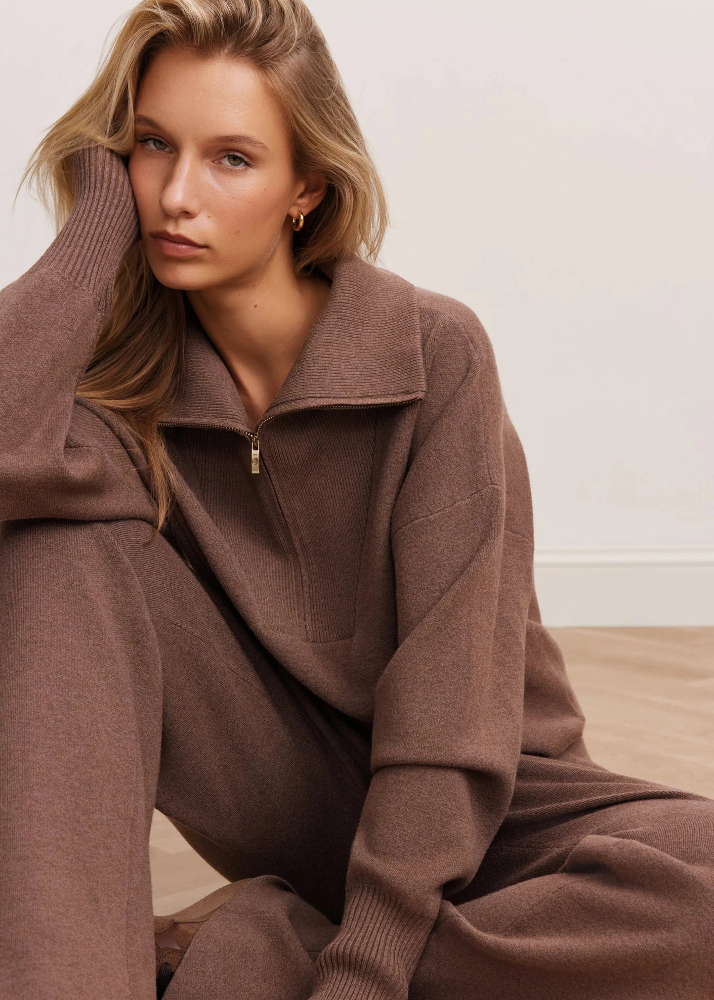 LUNE ACTIVE- OLLY HALF-ZIP SWEATER