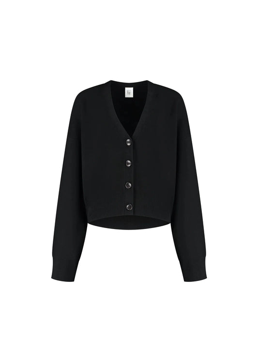 LUNE ACTIVE- OLLY CARDIGAN BLACK