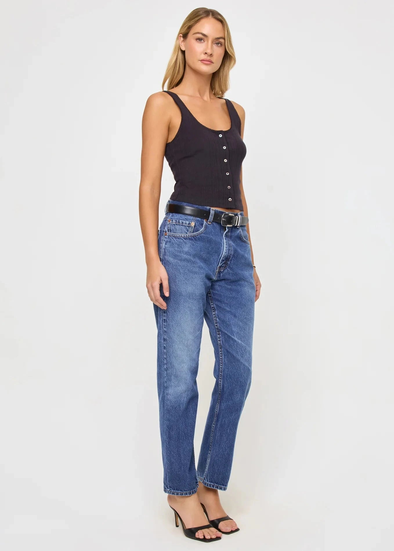 L SPACE- JEANIE POINTELLE TANK