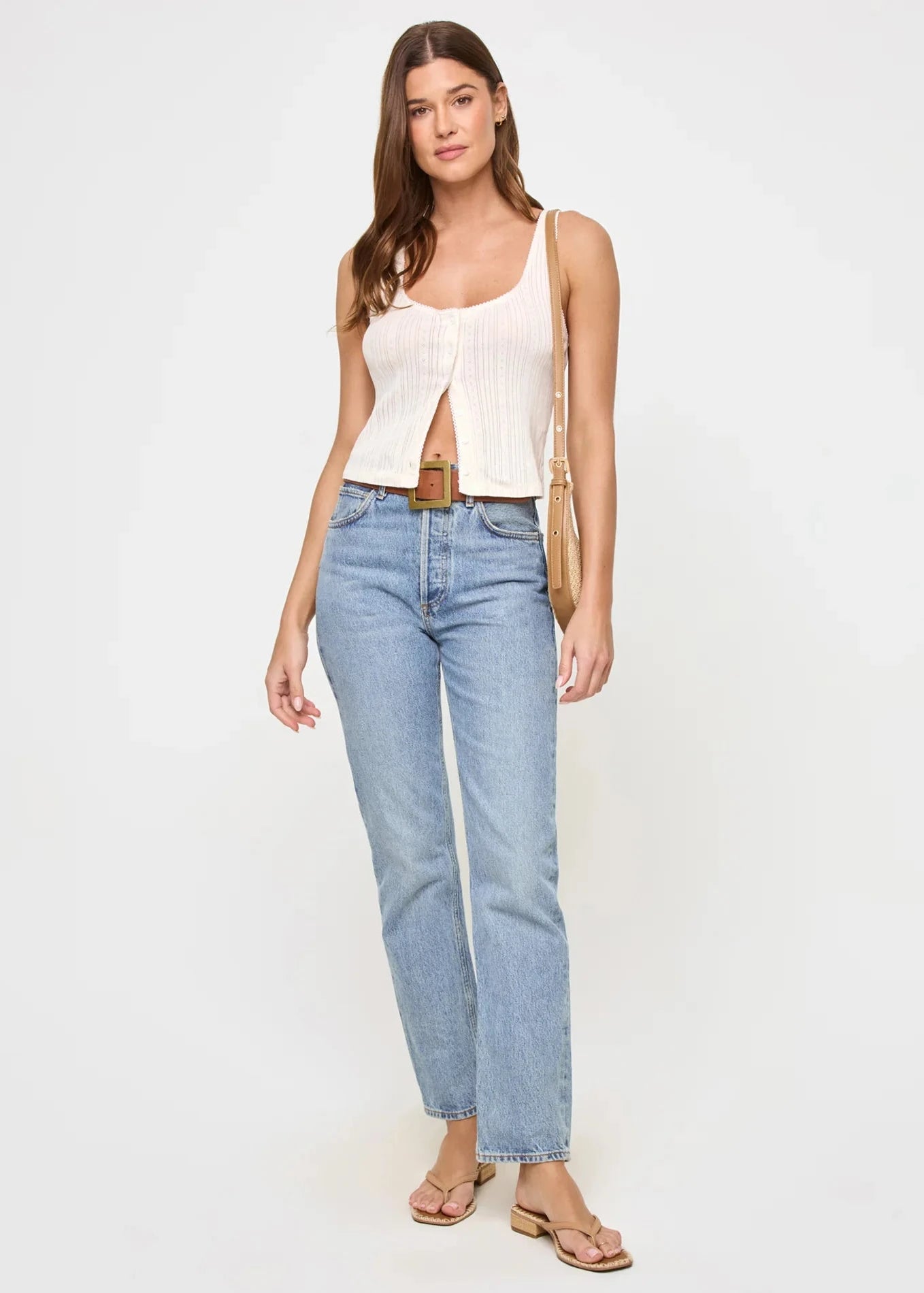 L SPACE- JEANIE POINTELLE TANK