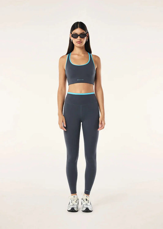 PE NATION- VITA LEGGING- MARINE BLUE/TURQ