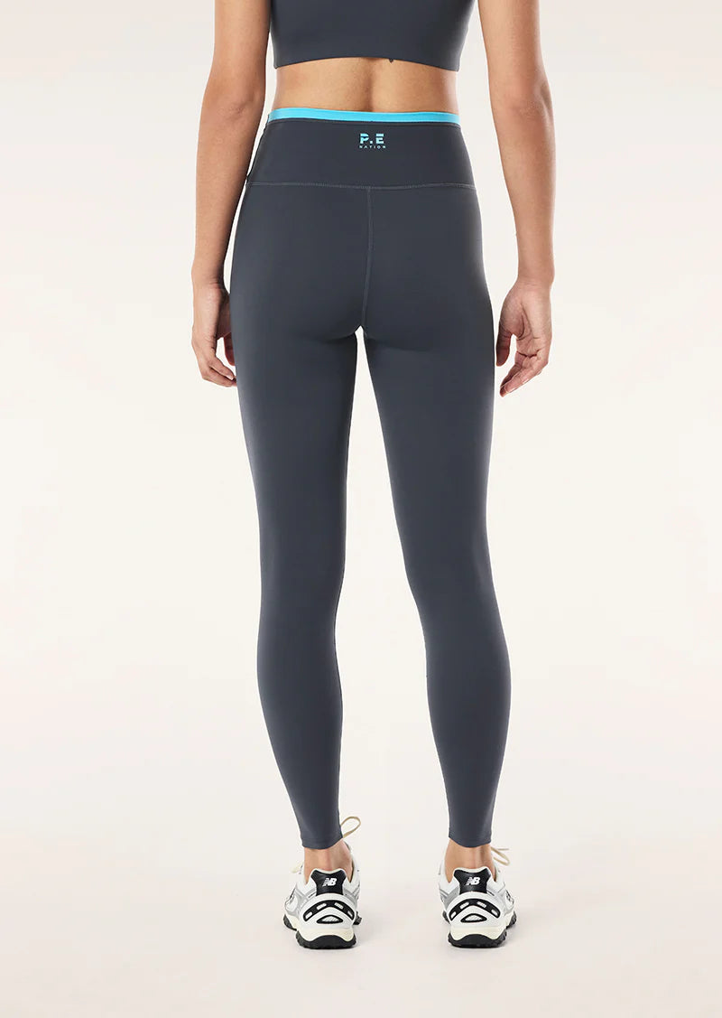 PE NATION- VITA LEGGING- MARINE BLUE/TURQ