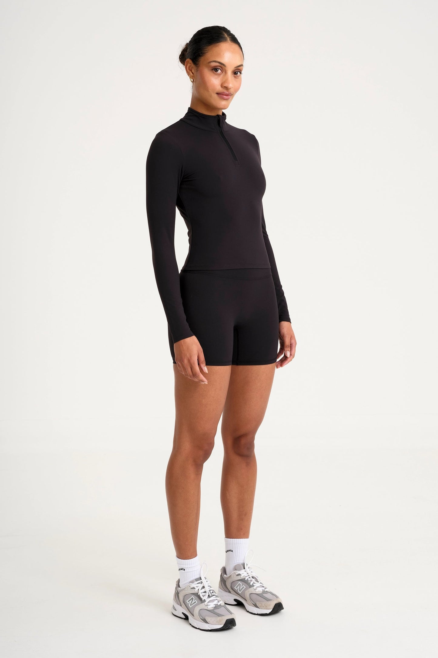 ALL FENIX- COULDCORE 1/4 ZIP LS BLACK