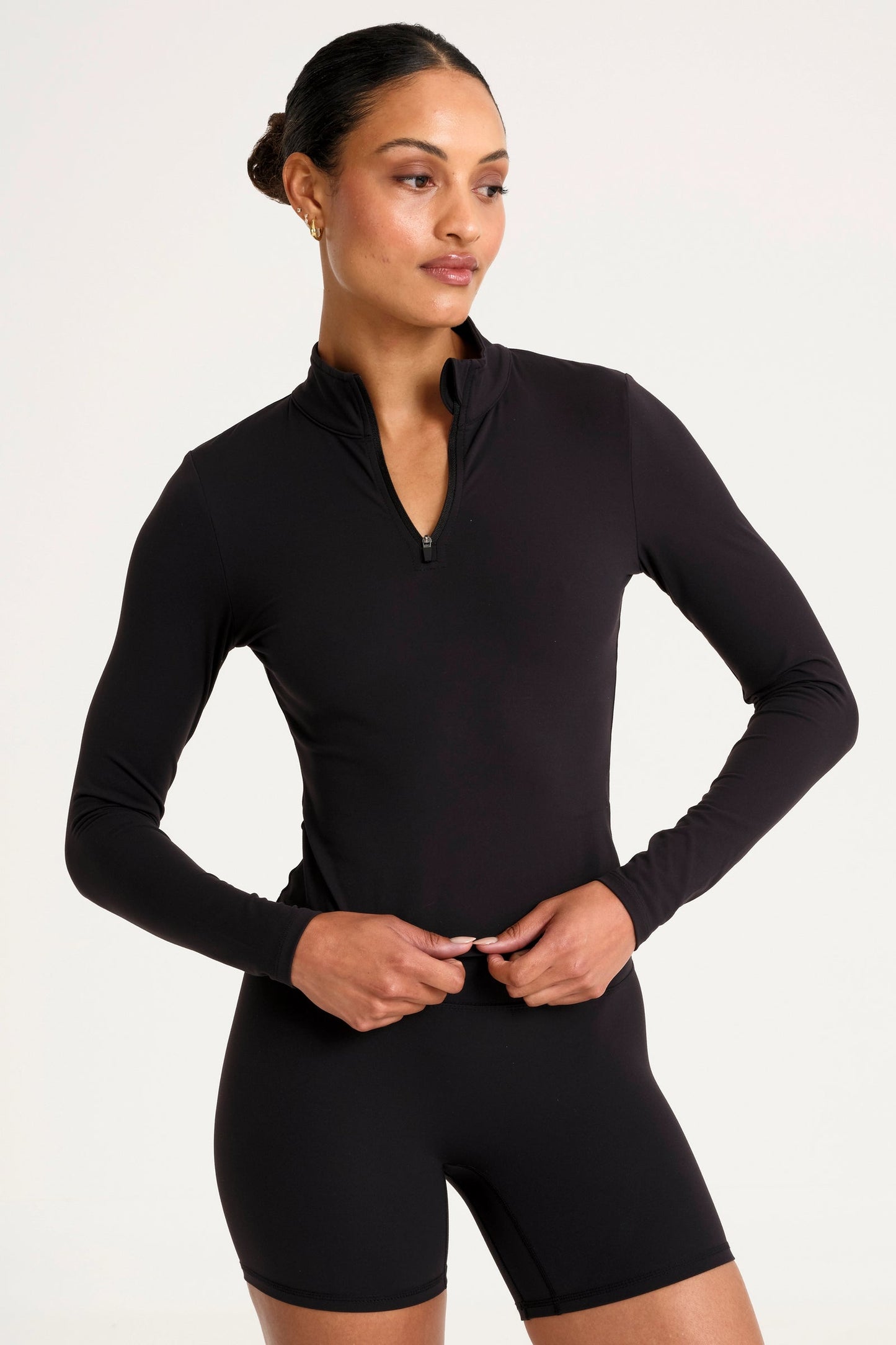 ALL FENIX- COULDCORE 1/4 ZIP LS BLACK