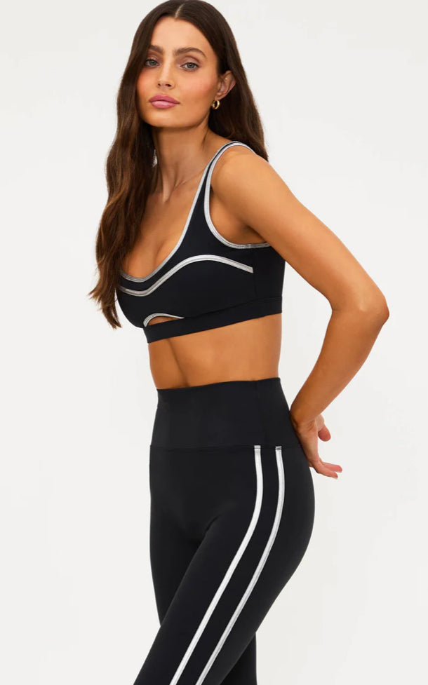 BEACH RIOT- MOXIE TOP- SILVER SHINE
