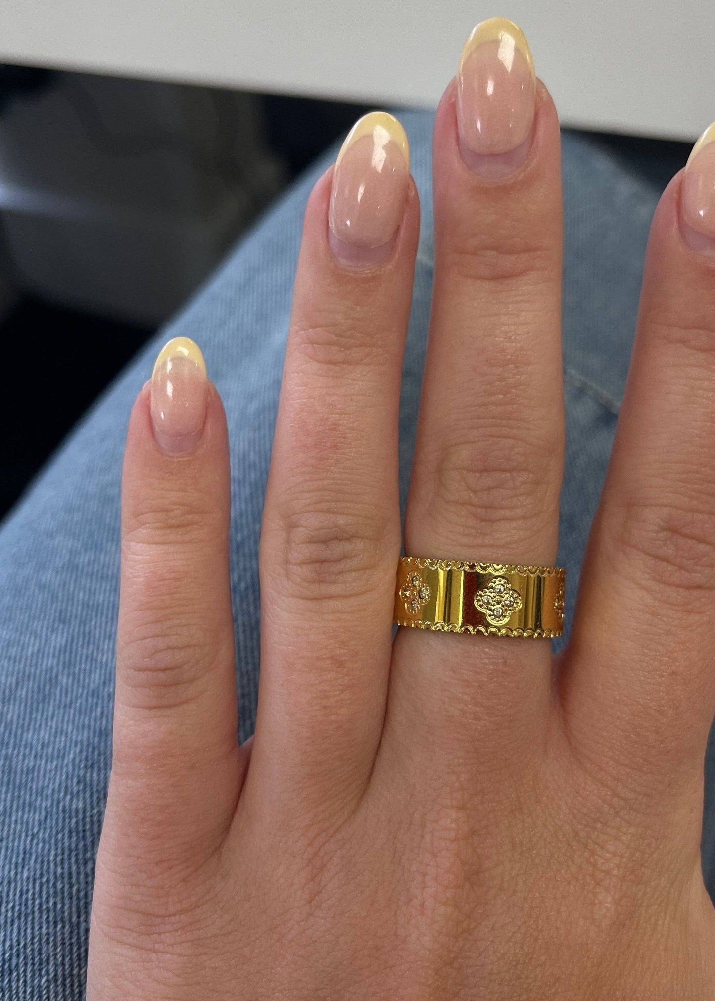 Gracie CZ Clover Ring