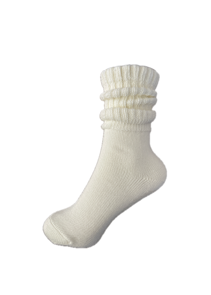 Slouchy grip socks - Ivory