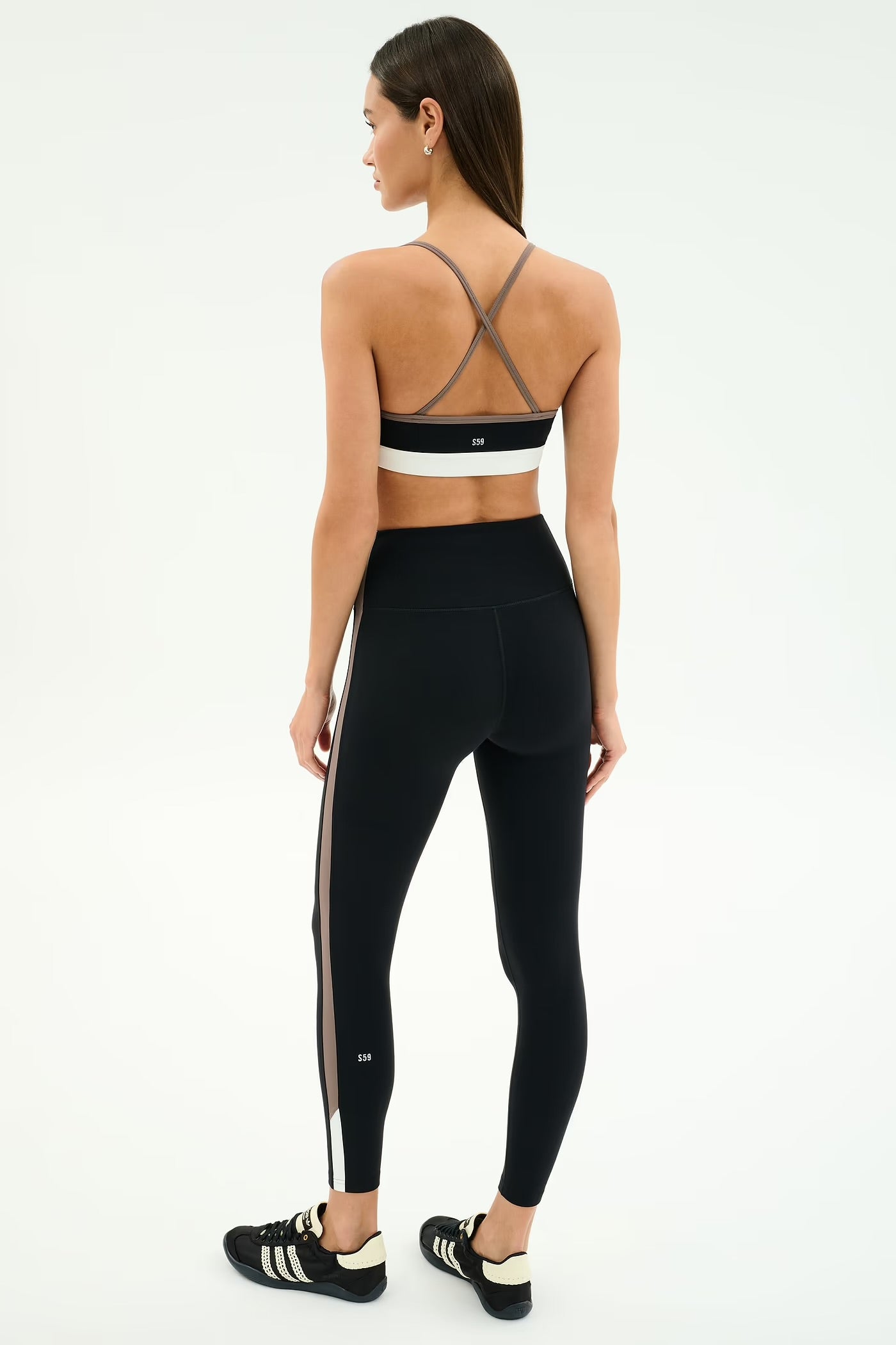 SPLITS59- SCOTTIE AIRWEIGHT BRA BLACK/LENTIL