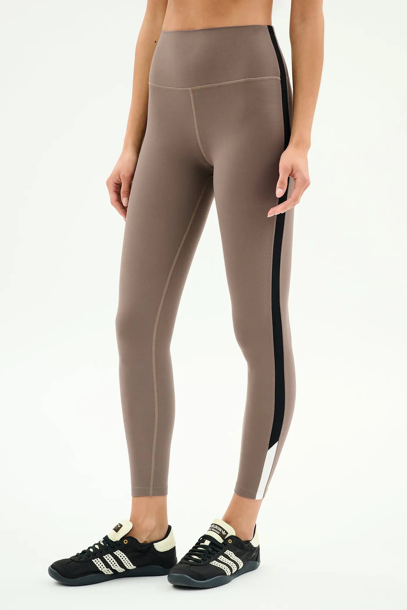 SPLITS59- LAYLA AIRWEIGHT HIGH WAIST 7/8 LEGGING LENTIL/BLACK