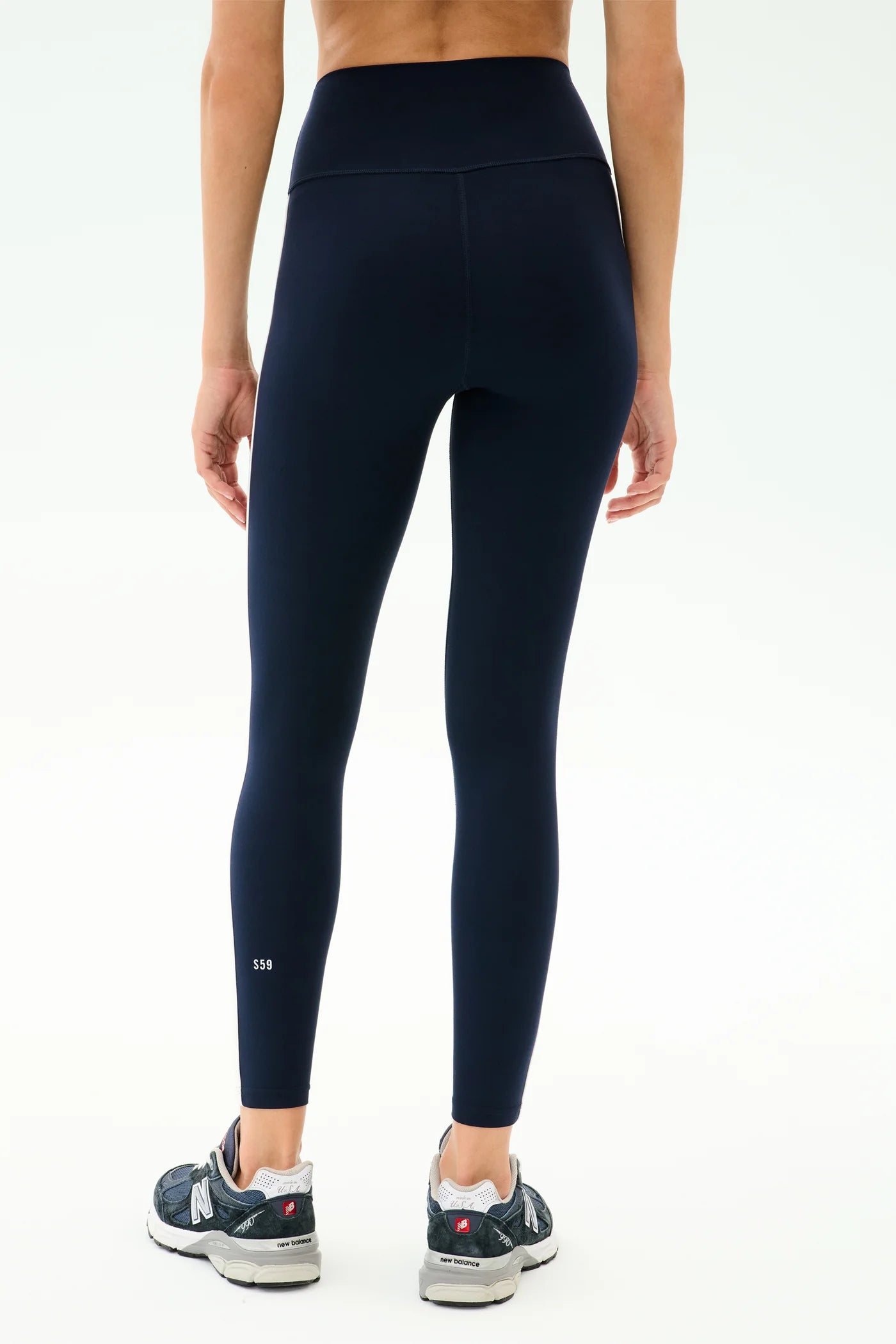 SPLITS59- AMBER AIRWEIGHT HIGH WAIST 7/8 INDIGO