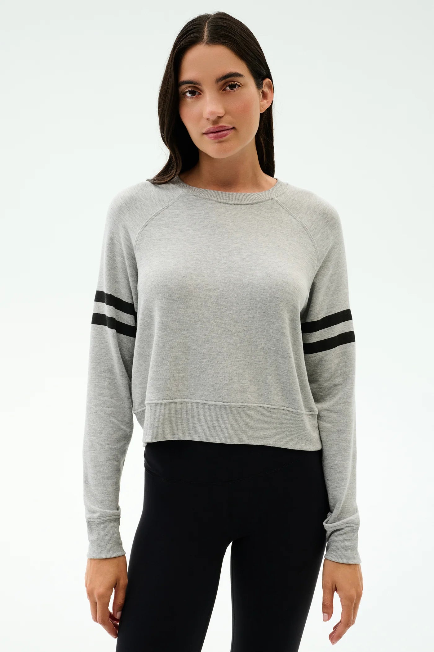 SPLITS59- BROOKS STRIPE FLEECE SWEATSHIRT