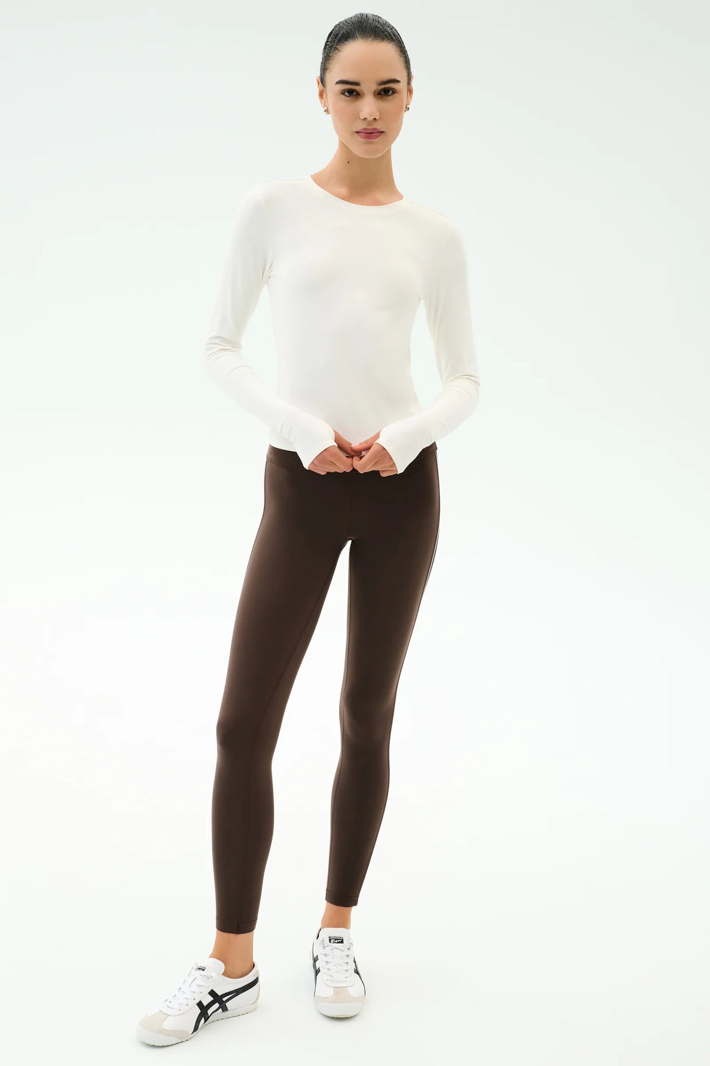 SPLITS59- AIRWEIGHT LITE LONG SLEEVE WAIST LENGTH WHITE